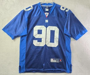 New York JASON PIERRE-PAUL #90 NFL Reebok Stitched Jersey Blue Shirt Size 48 - Picture 1 of 8