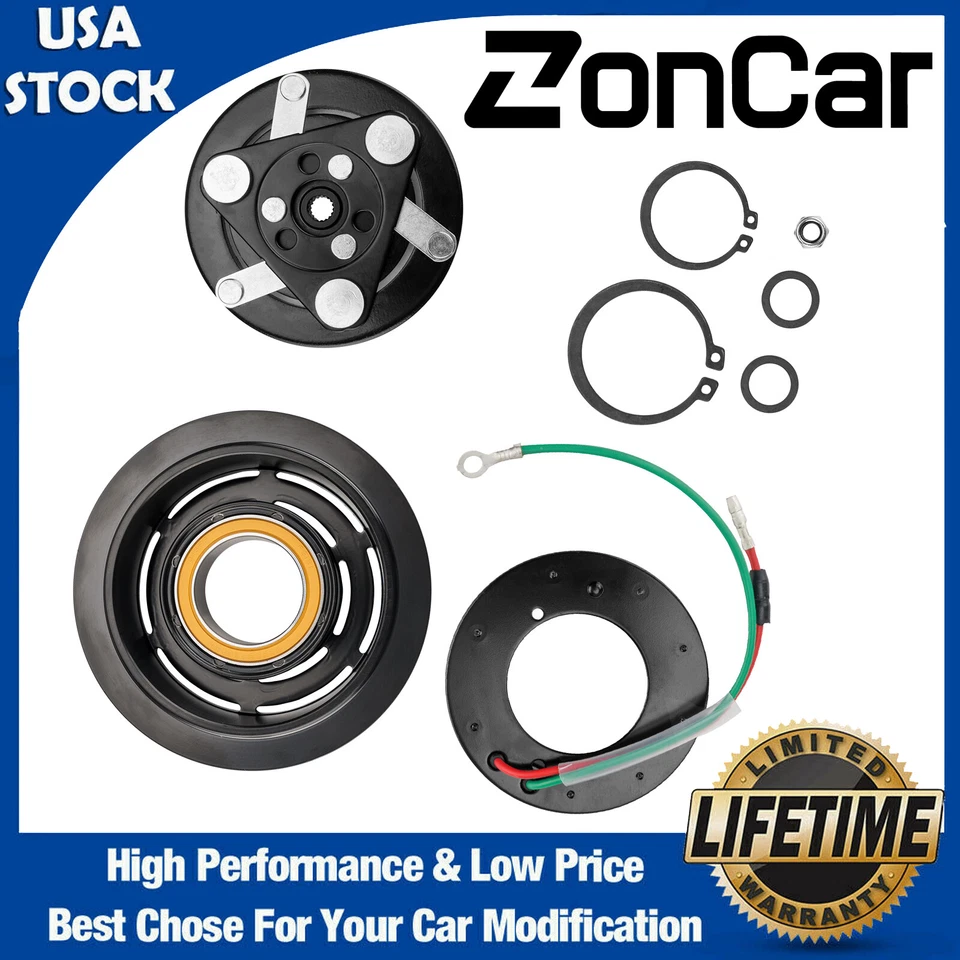Kit de embrague de compresor de aire acondicionado para bobina de polea de 5 ranuras de 1,5 L Honda Fit 2009-2014 Foto 1 de 4