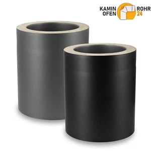 Isoliertes Doppelwandiges Rauchrohr, Ofenrohr Ø 150/215 mm Verlängerung 250 mm - Bild 1 von 5
