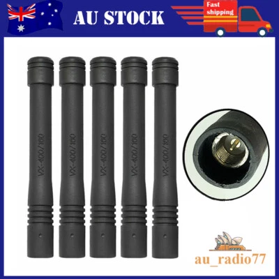 5x UHF Stubby Antenna for VX351 VX231 VX261 VX424 VX429 VX170 VX180 VX160 radio - Image 1 of 3
