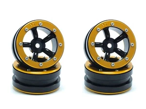 Beadlock Wheels PT-Safari Black/Gold 1.9 (4 pcs) - Picture 1 of 5