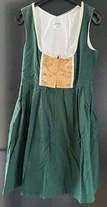 Damen Trachten Kleid/Dirndl Grün mit Muster Gr. 38 v. Oscar Trachten - Picture 1 of 2