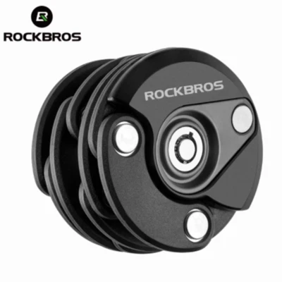 ROCKBROS Bike Lock Anti-Theft Portable Cycling Bicycle Chain Lock with Bracket - Image 1 of 4