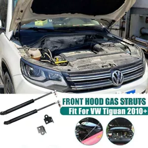 Front Hood Gas Charged Lift Supports Shock Struts Prop Rod For VW Tiguan 10-18 - Picture 1 of 11