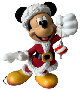 Enesco Disney Showcase Mickey Mouse Modern Statue - 15" Santa Clause Mickey - Picture 1 of 6