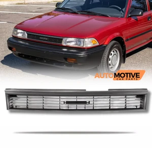 For 1988-1992 Toyota Corolla New Front Bumper Grille Gray Upper Grill Plastic - Picture 1 of 15