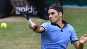 ● RARE RF FEDERER HALLE 2017 ATP 500 TENNIS SHIRT NIKE SIZE MEN'S ADULT M ● - Picture 1 of 10