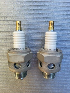 Bujías Harley WL WLA WLC WLD Flathead UL EL Champion refrigeradas por aire 18 mm - Imagen 1 de 4