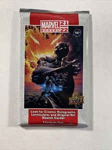 (1) 2021-22 UPPER DECK MARVEL ANNUAL FACTORY SEALED PACK - 5 Cards - Picture 1 of 2