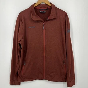 Mammut Aconcagua Full Zip Jacket Men's Size 2XL Red Pockets Outdoors Hiking - Picture 1 of 11