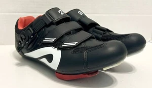 Peloton Cycling Black White Cleats Bike Riding Shoes Size EU 42 Women 11 Men 9 - Picture 1 of 9