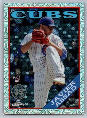 2023 topps update baseball javier assad 1988 silver pack mojo refractor rc - Image 1 of 2