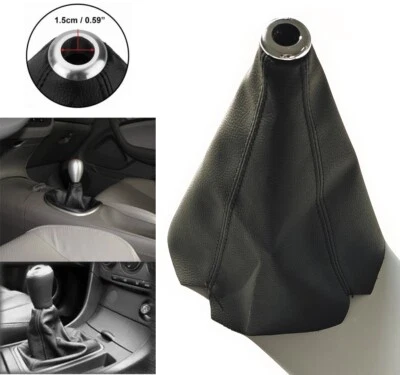 Universal Car Stitch Leather Manual Gear Shifter Shift Knob Gaiter Boot Cover x1 - Image 1 of 4