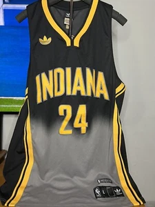 Authentic Paul George #24 Indiana Pacers schwarz 2012 NBA Basketball Trikot RAR - Bild 1 von 6