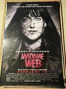 PÓSTER ORIGINAL DE CINE MADAME WEB 27" X 40" DOBLE CARA DS - Imagen 1 de 1