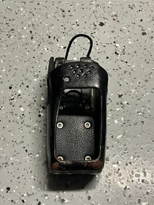 Harris Two Way Radio Leather Swivel Holster Case 14011-0011-03 - No Belt Swivel - Zdjęcie 1 z 6