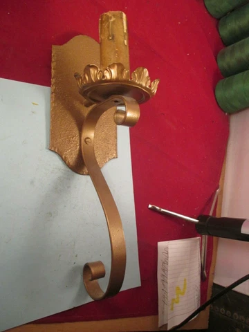 Vintage Candle Wall Sconce Electric Light Fixture Cover