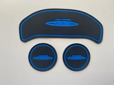MINI JCW (F54) CLUBMAN 2016 - 2020 (3 PEZZI) SET PAD CANCELLO INTERNO BLU - Immagine 1 di 3