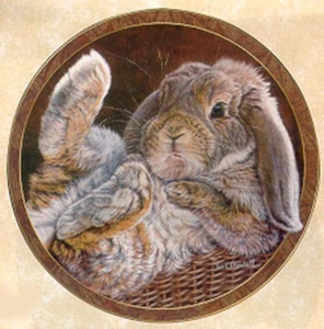 Bunny Tales Collection, von Vivi Crandall, Bradford Tauschplatte, fußlos - Bild 1 von 1