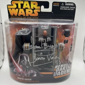 Dave Prowse signierte Star Wars Rebuild Darth Vader Actionfigur Beckett authentisch - Bild 1 von 5