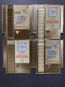 Cartucho de juego NES Nintendo posavasos, DORADO Adventure of Link y Legend of Zelda - Imagen 1 de 4