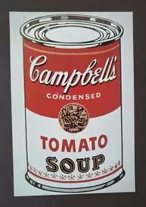 Andy Warhol ""Campbell's Soup Dose"" montiert Farboffset Lithographie 1983 - Bild 1 von 3
