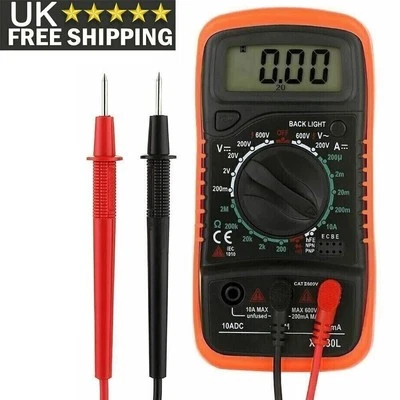 Professional Digital Multimeter Voltmeter Ohmmeter Ammeter Multi Tester Meter UK - Image 1 of 4