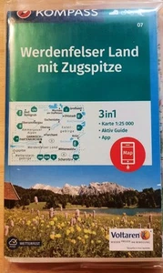 Kompass Wk07 Wanderkarte Werdenfelser Land mit Zugspitze - Imagen 1 de 4