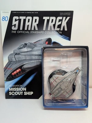 Nave Scout Federation Mission con cargador #80 Eaglemoss estrella oficial Foto 1 de 2