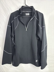 Suéter Under Armour Para Hombres Grande Negro Suelto 1/4 Cremallera Pullover Equipo para Todas las Temporadas - Imagen 1 de 8