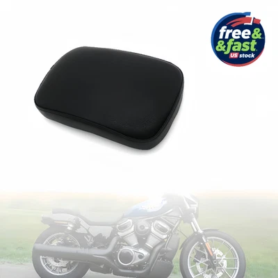 For Harley Davidson Universal Black Passenger Pillion Seat Pad w/ 8 Suction Cups Foto 1 de 4