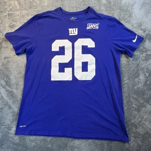 New York Giants Shirt Mens XXL Barkley 26 The Nike Tee Short Sleeve NFL Football - Picture 1 of 9