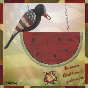 Americana Black Crow &amp; Watermelon Arrow Replacement Sign - Picture 1 of 3
