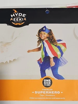 New Hyde & Eek, Toddler Superhero Cape And Headpiece, OSFM, age 2-5 Years - Image 1 of 4