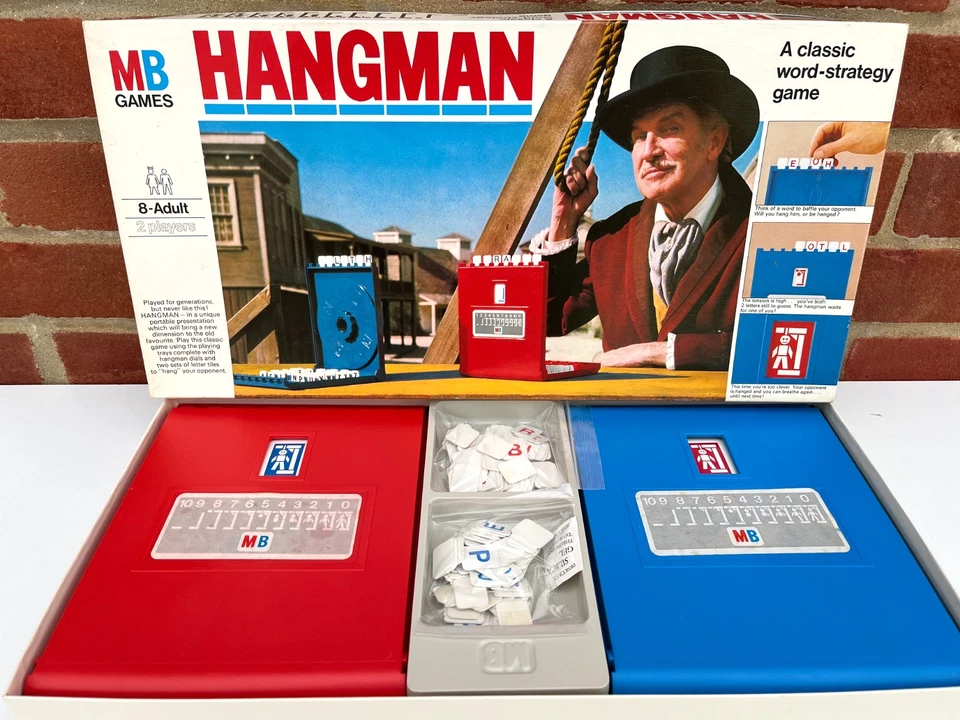 Hangman Board Game Vintage 1976 Vincent Price 100% Complete Christmas Family Fun - Image 1 of 4
