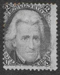 US Scott #73 Unused Regum 2c Black Andrew Jackson SCV $150 - Picture 1 of 2