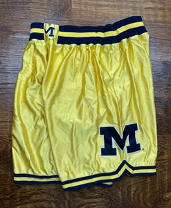 Pantalones Cortos De Baloncesto De Colección Años 90 Nike University of Michigan Wolverines Fab 5 Talla M X 8" - Imagen 1 de 9