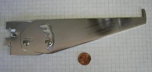 KASON #8154 VARIABLE REGALTRÄGER, 8 ZOLL, STAHL, HELLVERCHROMT, KEILPASSFORM - Bild 1 von 3