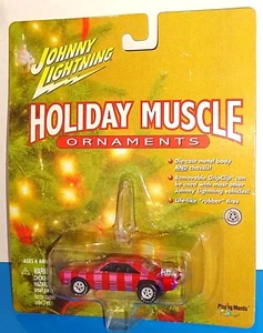 Johnny Lightning 2000 Holiday Muscle Ornaments 1970 Dodge Dart Pink - Picture 1 of 4