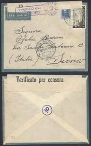 POSTA MILITARE 1940 Lettera PA da PM 1045 a Siena (H2) - Picture 1 of 1