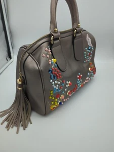 Handbag Purse Shoulder Bag Studded Designs Colorful Pocketbook - Picture 1 of 19