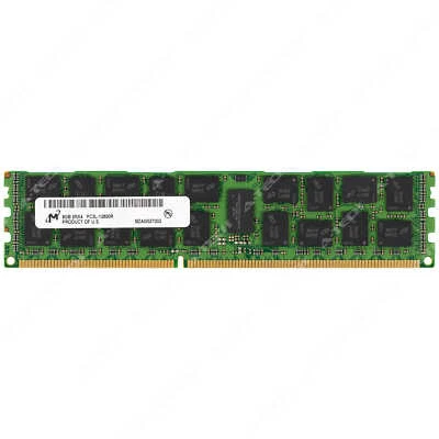 Micron 8GB 2Rx4 PC3L-12800R RDIMM DDR3L 1600 ECC Registered Server Memory RAM 1x - Image 1 of 2