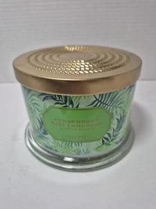 Homework Slatkin & Co.Empty Container Glass With Metal Lid Beautiful Enclosure. - Picture 1 of 8