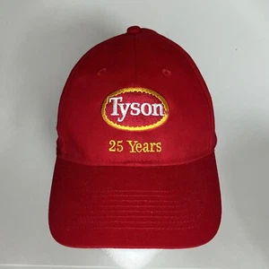 Tyson Foods 25 Years Red Adult Hat Madison Nebraska Adjustable - Picture 1 of 10