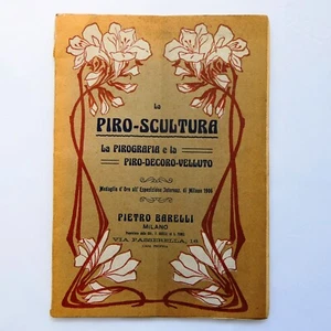 Catalogo album pubblicitario LA PIRO-SCULTURA PIETRO BARELLI MILANO - Picture 1 of 4