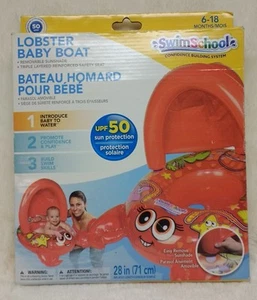 Barco bebé langosta SwimSchool con sombrilla extraíble UPF 50 - NUEVO en caja - Imagen 1 de 2