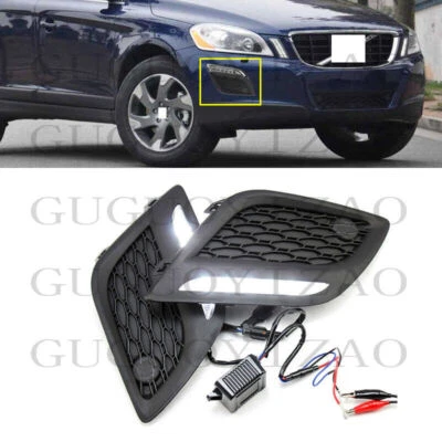  Для Volvo XC60 2011-2013 левый и правый светодиодный дневной свет противотуманные фары отделка - Изображение 1 из 4