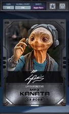 Topps Star Wars Card Trader COTM Maz Kanata #11 Signature Card Lupita Nyong’o