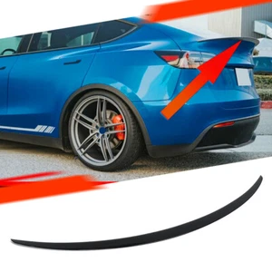 Spoiler Aileron Becquet de Noir Brillant Pour Tesla Model Y 2020-2021 - Imagen 1 de 7