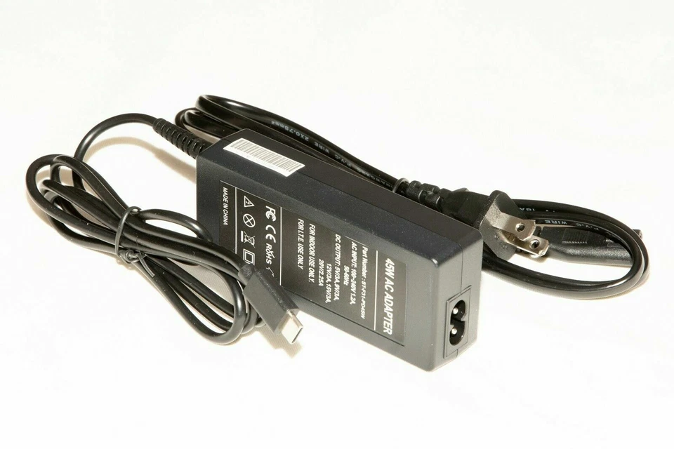 USB Type C Charger For Dell XPS 13 7390 XPS7390-7916SLV-PUS AC Power Adapter  - Image 1 of 1